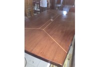 Bàn Họp Nâu Vân Gỗ MDF